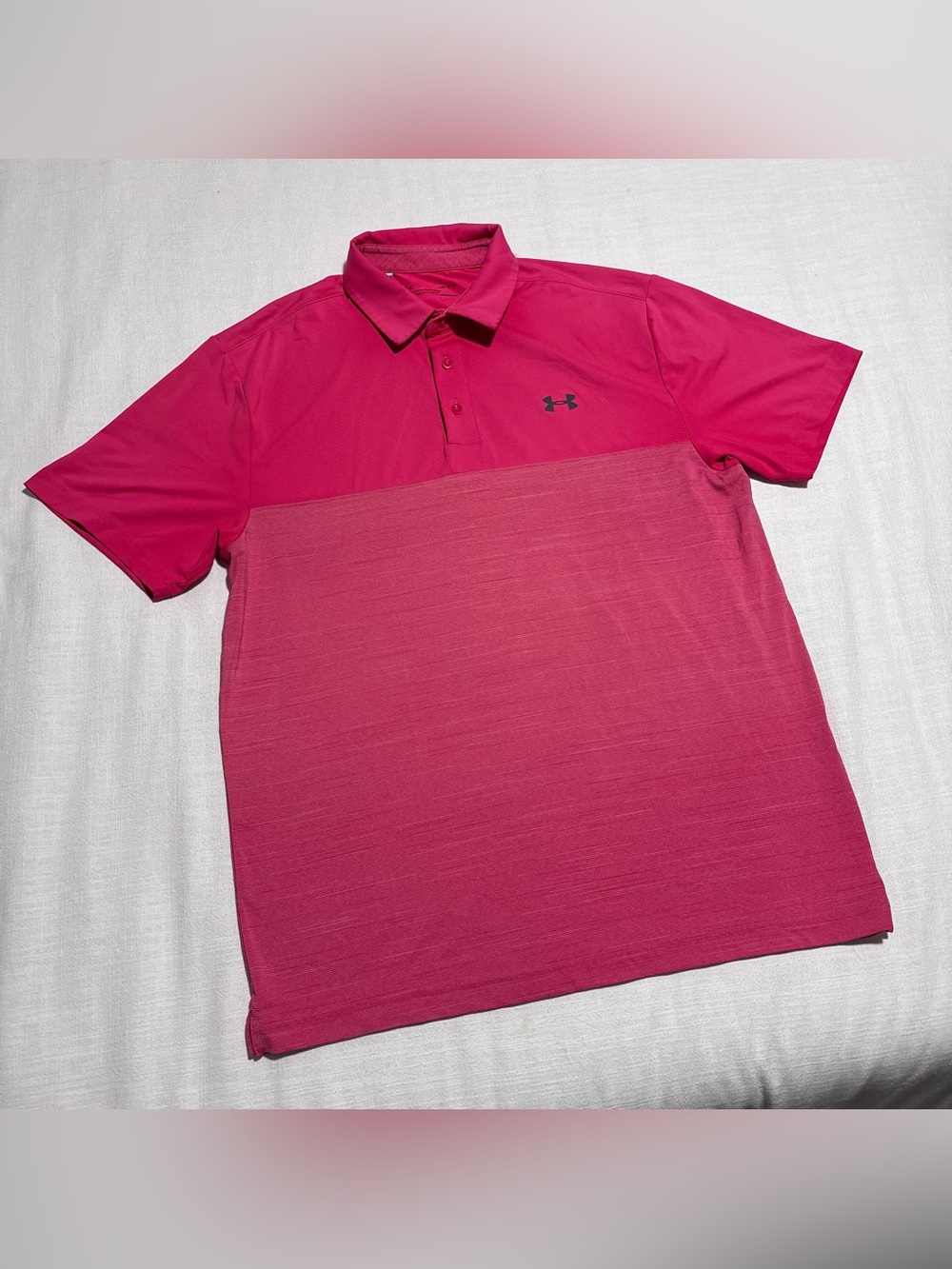 Men’s Under Armour Golf Polo Shirt | Size Large | Loose Fit | Heatgear